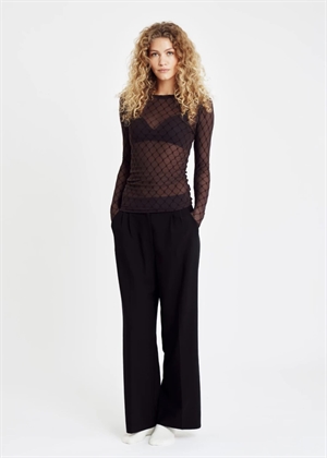 Hype The Detail mesh bluse Brown 